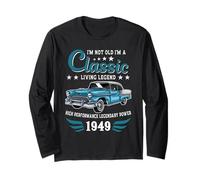 Vintage 1949 Birthday Classic Car for Legends Born In 1949 Manga Larga