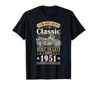 Vintage 1951 Birthday Classic Biker For Legends Born In 1951 Camiseta