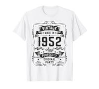 Vintage 1952 74yr 74th Birthday Gifts for Men 74 Years Old Camiseta