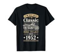 Vintage 1952 Birthday Classic Biker For Legends Born In 1952 Camiseta
