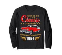 Vintage 1954 Birthday Classic Car for Legends Born In 1954 Manga Larga