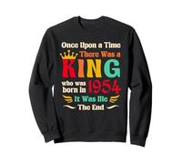 Vintage 1954 Birthday King Born in 1954 Legendary Men Sudadera