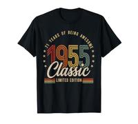 Vintage 1955 71st Birthday 71 yr Classic Limited Edition Men Camiseta