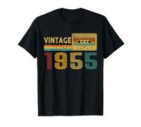 Vintage 1955 Birth of Birthday Cassette Tape Classic Year Camiseta