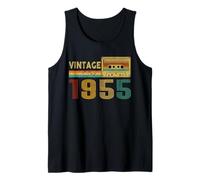 Vintage 1955 Birth of Birthday Cassette Tape Classic Year Camiseta sin Mangas