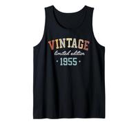 Vintage 1955 Limited Edition 70-Year-Old Gifts 70th Birthday Camiseta sin Mangas