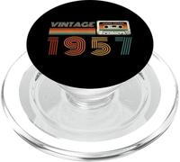 Vintage 1957 Limited Edition Retro Cassette Tape Cumpleaños 69 PopSockets PopGrip para MagSafe