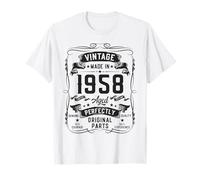 Vintage 1958 68yr 68th Birthday Gifts for Men 68 Years Old Camiseta