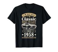 Vintage 1958 Birthday Classic Car For Legends Born In 1958 Camiseta