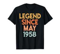 Vintage 1958 para Hombres y Mujeres, 68 años, Mayo 68 cumpleaños Camiseta
