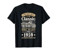 Vintage 1959 Birthday Classic Biker For Legends Born In 1959 Camiseta