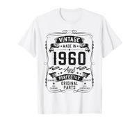 Vintage 1960 66yr 66th Birthday Gifts for Men 66 Years Old Camiseta
