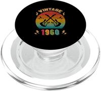 Vintage 1960 Cumpleaños Guitarrista 66º Cumpleaños PopSockets PopGrip para MagSafe