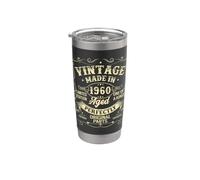 Vintage 1960 Made Or Born In 1960 Original Parts Birthday Vaso térmico de acero inoxidable de doble pared