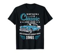 Vintage 1961 Birthday Classic Car for Legends Born In 1961 Camiseta