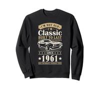 Vintage 1961 Birthday Classic Car For Legends Born In 1961 Sudadera