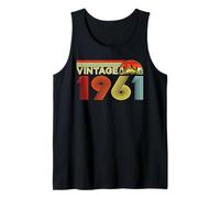 Vintage 1961 Classic Year 1961 Birth of Birthday Vintage Camiseta sin Mangas