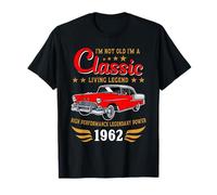 Vintage 1962 Birthday Classic Car for Legends Born In 1962 Camiseta