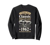 Vintage 1962 Birthday Classic Car For Legends Born In 1962 Sudadera