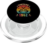 Vintage 1962 Cumpleaños Guitarrista 64 Cumpleaños PopSockets PopGrip para MagSafe