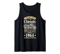 Vintage 1964 Birthday Classic Biker For Legends Born In 1964 Camiseta sin Mangas