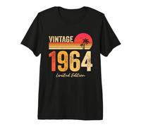 Vintage 1964 Limited Edition Retro Year Birth of Birthday Camiseta Premium