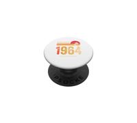 Vintage 1964 Limited Edition Retro Year Birth of Birthday PopSockets PopGrip Adhesivo