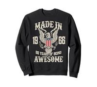 Vintage 1966 60th Birthday 60 Years of Being Awesome Sudadera