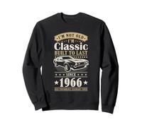 Vintage 1966 Birthday Classic Car For Legends Born In 1966 Sudadera
