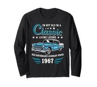 Vintage 1967 Birthday Classic Car for Legends Born In 1967 Manga Larga