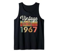 Vintage 1967 Lo mejor de 58 cumpleaños mamá papá no soy viejo 58 Camiseta sin Mangas