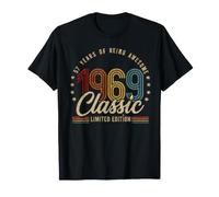 Vintage 1969 57th Birthday 57 yr Classic Limited Edition Men Camiseta