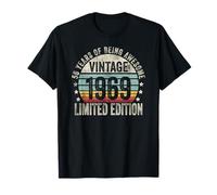 Vintage 1969 Birthday Gift Shirt 56 Years of Awesome Camiseta
