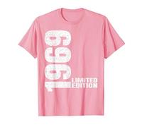 Vintage 1969 Limited Edition Classic 1969 Men Women Birthday Camiseta, Hombre, Rosado, 3XL