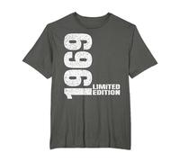 Vintage 1969 Limited Edition Classic 1969 Men Women Birthday Camiseta, Hombre Tallas Grandes, Asfalto, 2X Alto