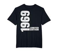 Vintage 1969 Limited Edition Classic 1969 Men Women Birthday Camiseta, Hombre Tallas Grandes, Negro, 4X Alto