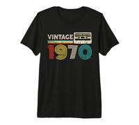 Vintage 1970 56th Birthday Gifts Classic 1970 Cassette Tape Camiseta Premium