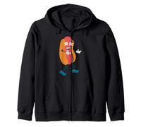 Vintage 1970s groovy star gafas de sol hot dog divertido años 60 Sudadera con Capucha