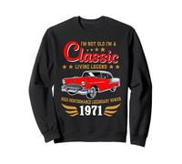 Vintage 1971 Birthday Classic Car for Legends Born In 1971 Sudadera