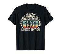 Vintage 1971 Birthday Gift Shirt 54 Years of Awesome Camiseta