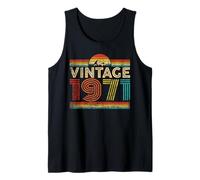 Vintage 1971 Classic Year 1971 Birthday Men Women Vintage Camiseta sin Mangas