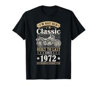 Vintage 1972 Birthday Classic Biker For Legends Born In 1972 Camiseta