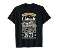Vintage 1973 Birthday Classic Biker For Legends Born In 1973 Camiseta