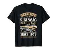 Vintage 1973 Birthday Classic Car For Legends Born In 1973 Camiseta