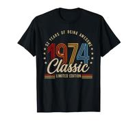 Vintage 1974 52nd Birthday 52 yr Classic Limited Edition Men Camiseta