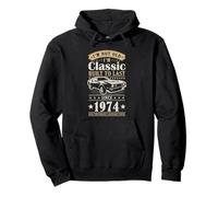 Vintage 1974 Birthday Classic Car For Legends Born In 1974 Sudadera con Capucha