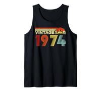 Vintage 1974 Classic Year 1974 Birth of Birthday Vintage Camiseta sin Mangas