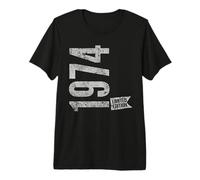 Vintage 1974 Edición Limitada Born In 1974 52nd B-Day Retro Camiseta Premium