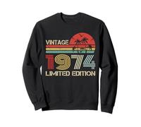 Vintage 1974 Limited Edition Retro Year Vintage Birthday Sudadera