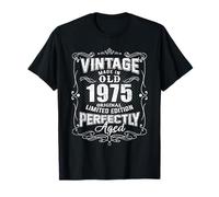 Vintage 1975 50th Birthday Gifts 50 Year Old For Men Women Camiseta